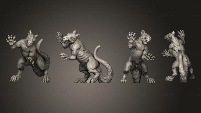 Figurines heroes, monsters and demons (Rouss Rats Pack, STKM_7346) 3D models for cnc