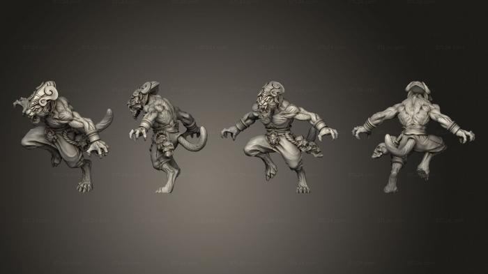 Figurines heroes, monsters and demons (Runner 1, STKM_7355) 3D models for cnc