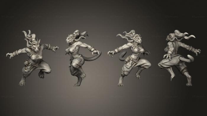 Figurines heroes, monsters and demons (Runner 2, STKM_7356) 3D models for cnc