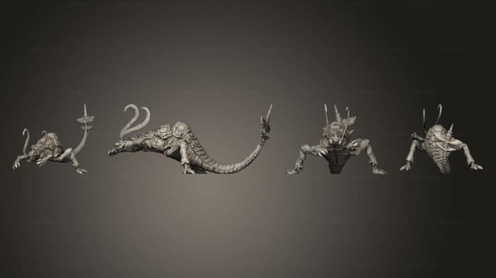 Статуэтки герои, монстры и демоны (Ржавая Лиана Атакует Больших Размеров, STKM_7361) 3D модель для ЧПУ станка