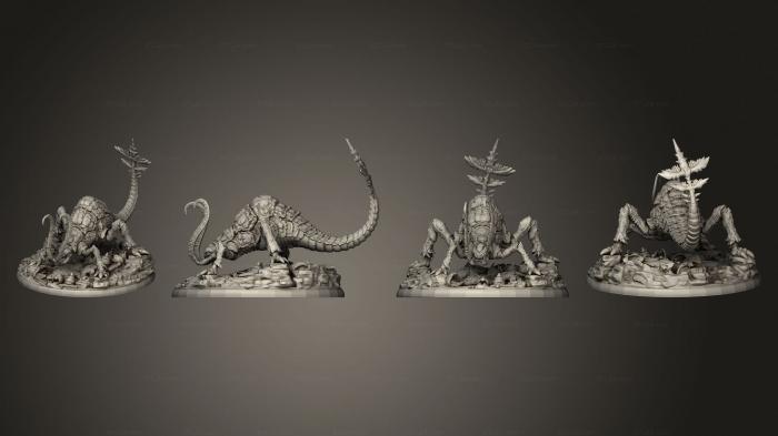 Статуэтки герои, монстры и демоны (Ржавая Лиана, Поедающая 2 Разновидности, Крупная, STKM_7363) 3D модель для ЧПУ станка