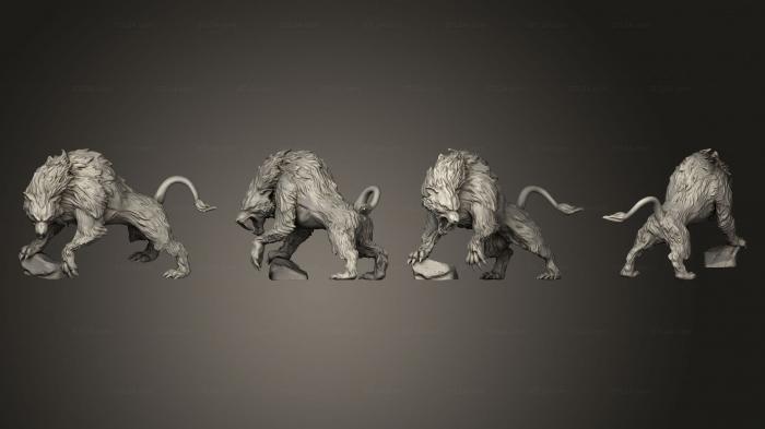 Figurines heroes, monsters and demons (Sabrewolf 3, STKM_7375) 3D models for cnc