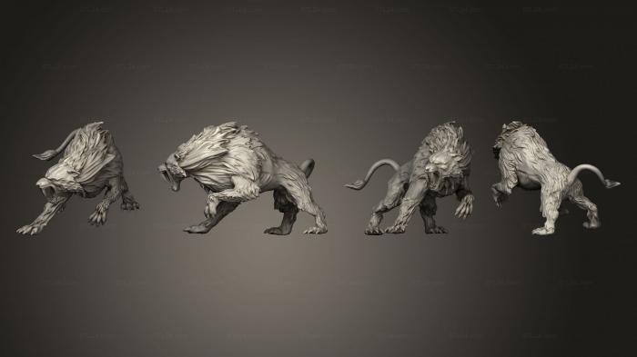 Figurines heroes, monsters and demons (Sabrewolf 5, STKM_7377) 3D models for cnc