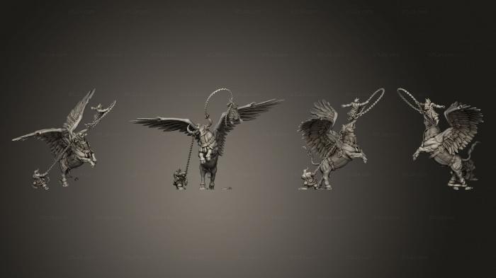 Статуэтки герои, монстры и демоны (Священный Телец, STKM_7378) 3D модель для ЧПУ станка