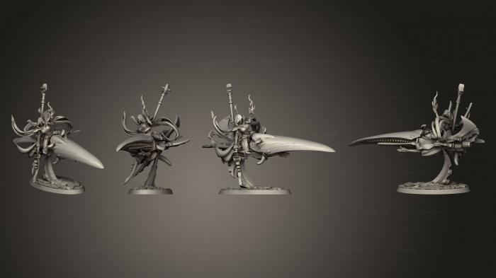Figurines heroes, monsters and demons (Saevel On Jetbike, STKM_7384) 3D models for cnc