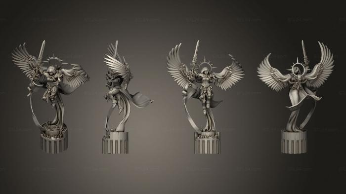 Статуэтки герои, монстры и демоны (Святой 2, STKM_7388) 3D модель для ЧПУ станка