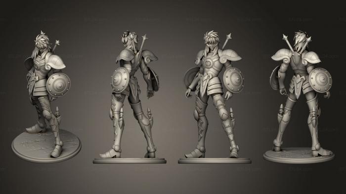 Figurines heroes, monsters and demons (Saint Seiya Dohko Libra, STKM_7393) 3D models for cnc