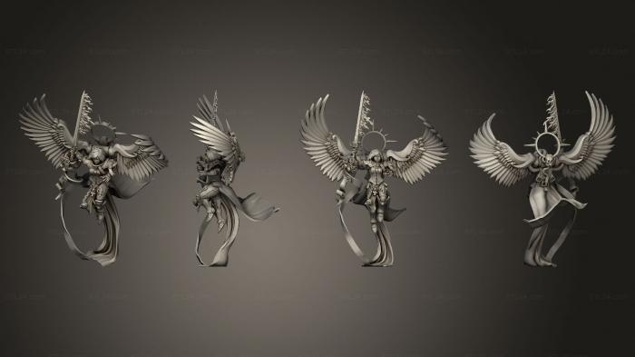 Статуэтки герои, монстры и демоны (Святой, STKM_7395) 3D модель для ЧПУ станка