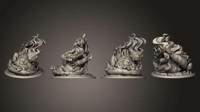 Figurines heroes, monsters and demons (Salamander, STKM_7399) 3D models for cnc