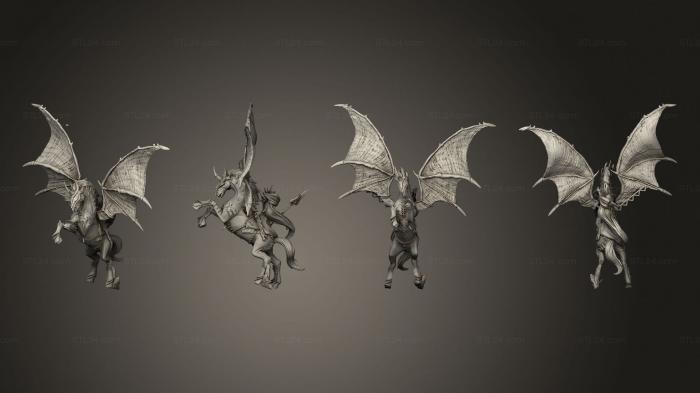Статуэтки герои, монстры и демоны (Санкури на Темном Пегасе, STKM_7405) 3D модель для ЧПУ станка