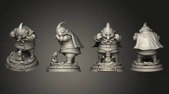 Figurines heroes, monsters and demons (Santa Buu, STKM_7407) 3D models for cnc