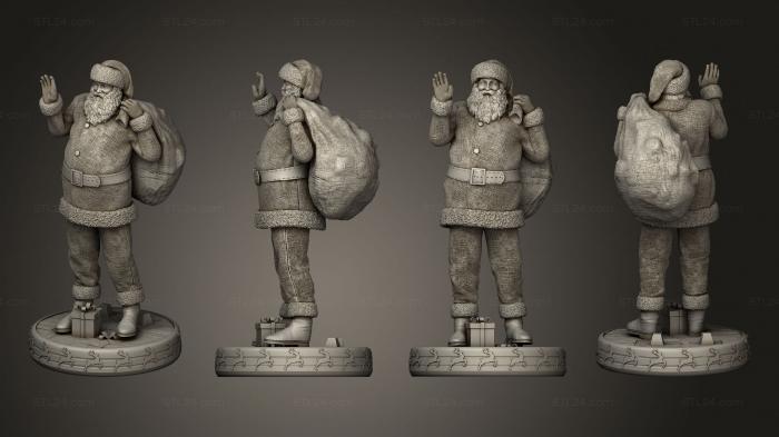 Figurines heroes, monsters and demons (Santa Claus, STKM_7408) 3D models for cnc