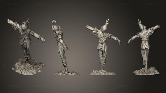Figurines heroes, monsters and demons (Scarecrow 2, STKM_7418) 3D models for cnc