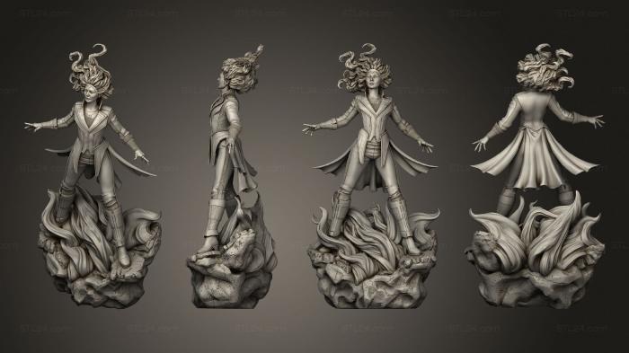 Figurines heroes, monsters and demons (Scarlet Witch, STKM_7425) 3D models for cnc