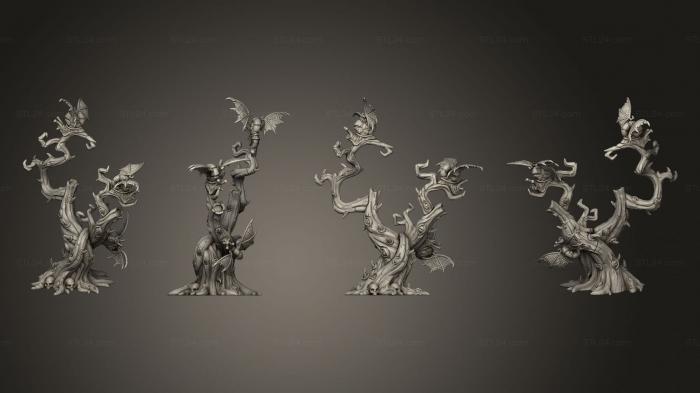 Статуэтки герои, монстры и демоны (Элементы декораций из Керидского глупого проклятого дерева, STKM_7433) 3D модель для ЧПУ станка
