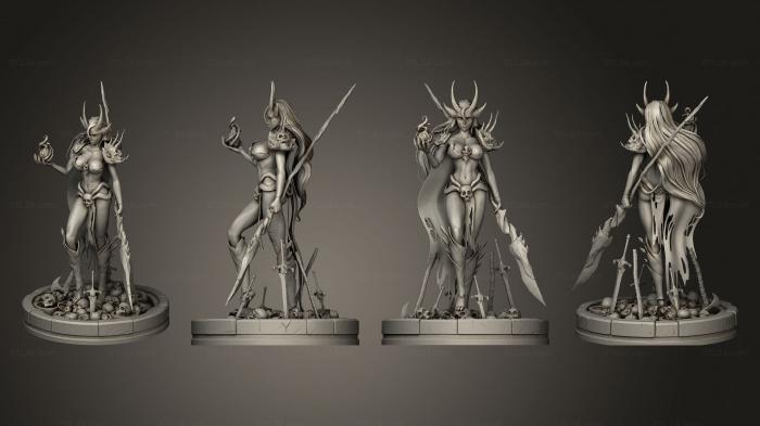 Статуэтки герои, монстры и демоны (Себитти Получил повреждения 2, STKM_7455) 3D модель для ЧПУ станка