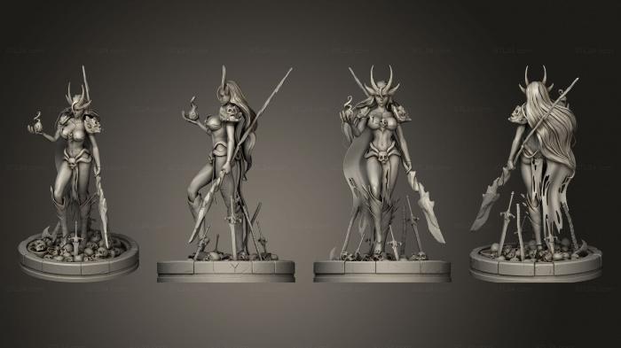 Figurines heroes, monsters and demons (Sebitti Damaged, STKM_7456) 3D models for cnc