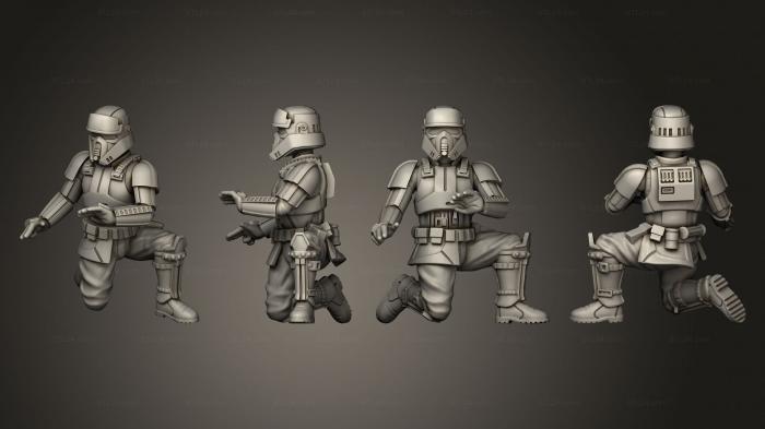 Figurines heroes, monsters and demons (Shoretrooper mortar Anvil, STKM_7497) 3D models for cnc