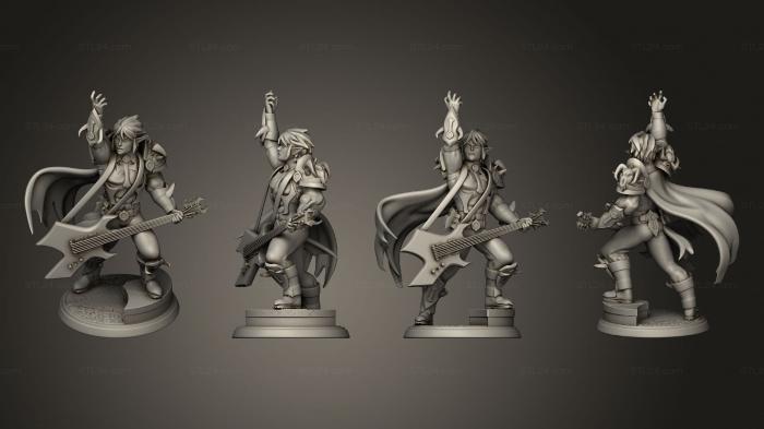 Figurines heroes, monsters and demons (Short Hair Darkgod Of Rock, STKM_7498) 3D models for cnc