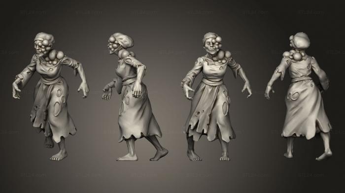 Figurines heroes, monsters and demons (Shroom Zombie 4, STKM_7508) 3D models for cnc