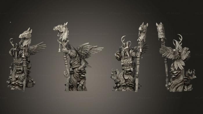 Статуэтки герои, монстры и демоны (Бюст Танцовщицы Сибиллы, STKM_7515) 3D модель для ЧПУ станка