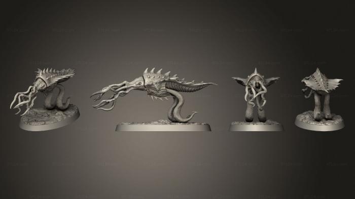 Статуэтки герои, монстры и демоны (Бесшумные жнецы 01, STKM_7520) 3D модель для ЧПУ станка