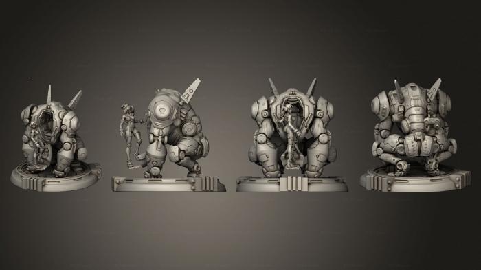Figurines heroes, monsters and demons (Silver Ba Ck, STKM_7525) 3D models for cnc