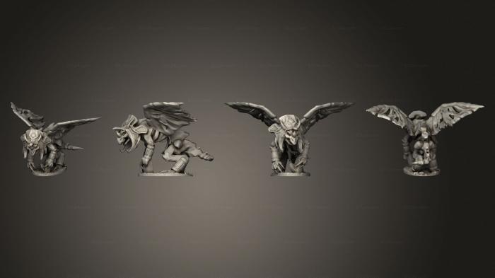 Статуэтки герои, монстры и демоны (Скелет Мага на Костяном Драконе, STKM_7533) 3D модель для ЧПУ станка