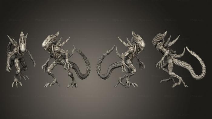 Figurines heroes, monsters and demons (Slavic ALIEN DEADLY IMPALER fixed, STKM_7553) 3D models for cnc