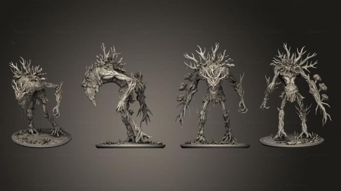 Figurines heroes, monsters and demons (Slavic Leshy Base, STKM_7563) 3D models for cnc