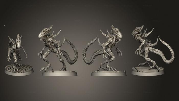 Figurines heroes, monsters and demons (Slavic SUP ALIEN DEADLY IMPALER, STKM_7570) 3D models for cnc