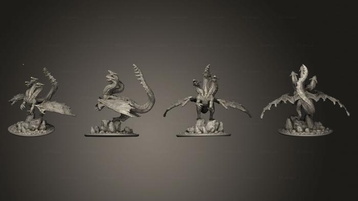 Статуэтки герои, монстры и демоны (Славянское тело Змея, STKM_7574) 3D модель для ЧПУ станка
