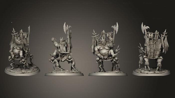 Статуэтки герои, монстры и демоны (Слагор , Король Гоблинов, STKM_7576) 3D модель для ЧПУ станка