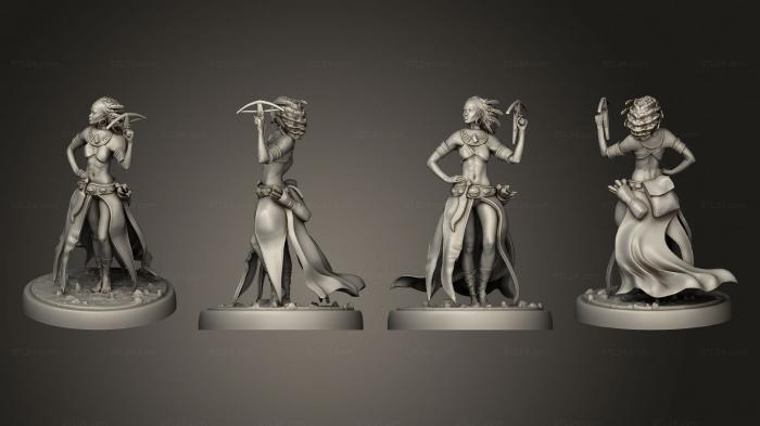 Figurines heroes, monsters and demons (Snake Witch Crossbow, STKM_7585) 3D models for cnc