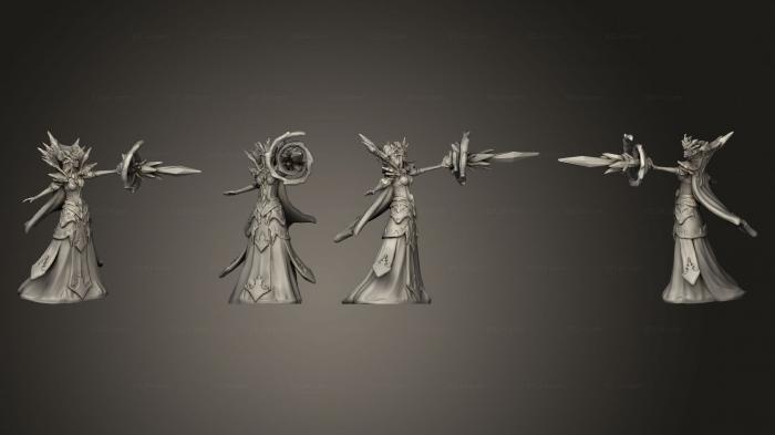 Статуэтки герои, монстры и демоны (Магия Снежной Королевы, STKM_7596) 3D модель для ЧПУ станка