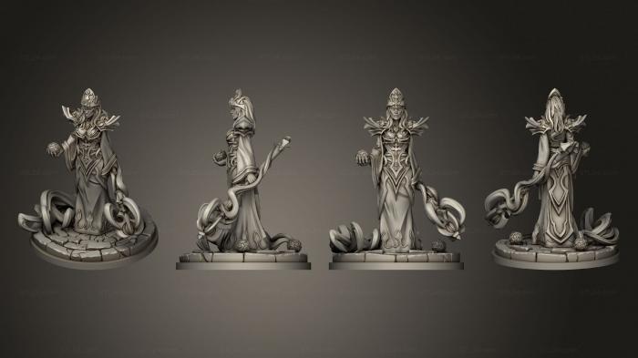 Figurines heroes, monsters and demons (Sorceress, STKM_7614) 3D models for cnc