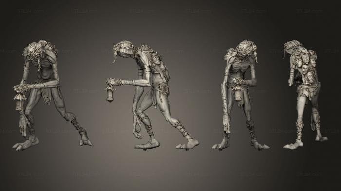 Figurines heroes, monsters and demons (SOUL DEV ARM L 001, STKM_7616) 3D models for cnc