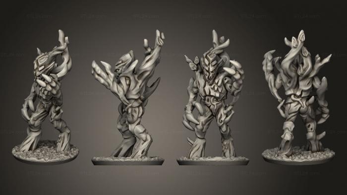 Статуэтки герои, монстры и демоны (Дух 01, STKM_7664) 3D модель для ЧПУ станка