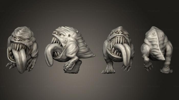 Figurines heroes, monsters and demons (Squig Herd Solo 05, STKM_7683) 3D models for cnc