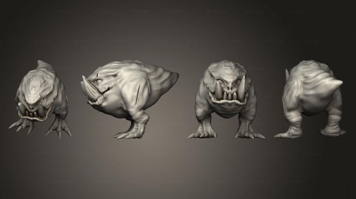 Figurines heroes, monsters and demons (Squig Herd Solo 10, STKM_7688) 3D models for cnc