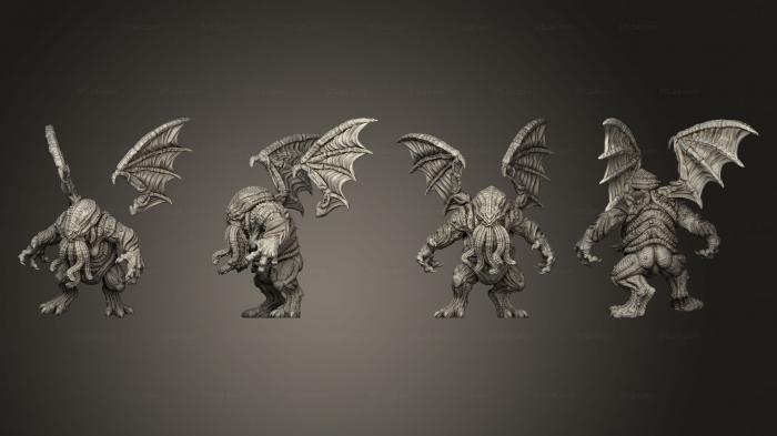 Статуэтки герои, монстры и демоны (ЗВЕЗДНОЕ ОТРОДЬЕ 01, STKM_7707) 3D модель для ЧПУ станка