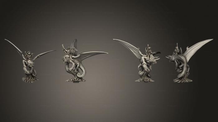 Статуэтки герои, монстры и демоны (Стимпанк-авантюристы Механиума 1, STKM_7720) 3D модель для ЧПУ станка
