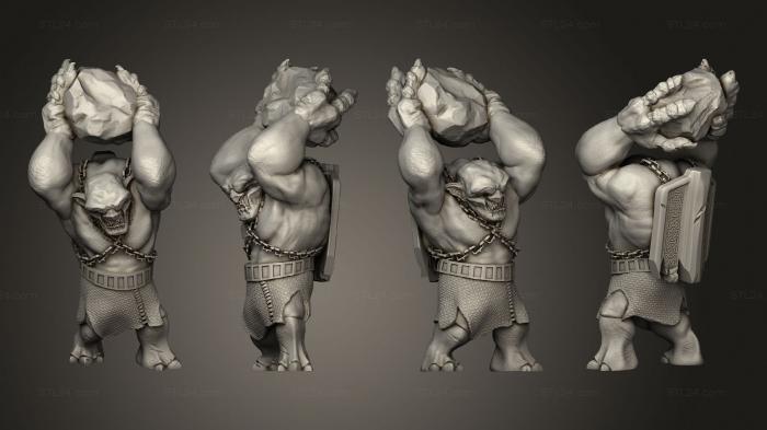 Figurines heroes, monsters and demons (Stretch Goals Mountain Troll B, STKM_7753) 3D models for cnc