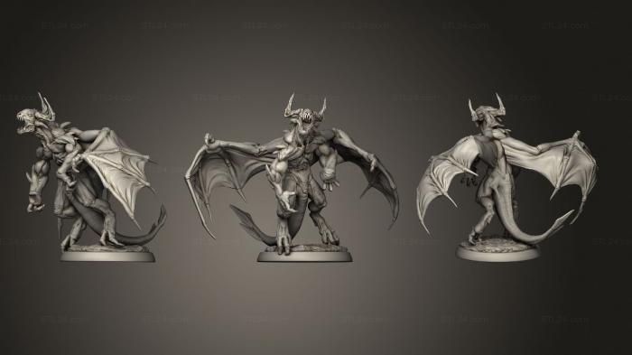 Статуэтки герои, монстры и демоны (Sup Devil 3 рука L, STKM_7771) 3D модель для ЧПУ станка