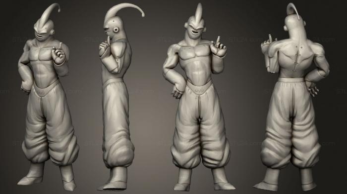 Статуэтки герои, монстры и демоны (Супер буу dragon ball xenoverse 2, STKM_7774) 3D модель для ЧПУ станка