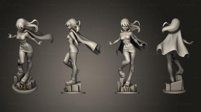 Figurines heroes, monsters and demons (SUPERGIRL, STKM_7781) 3D models for cnc
