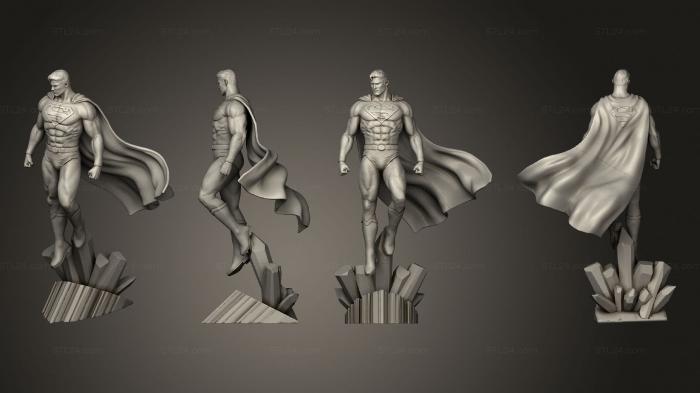 Figurines heroes, monsters and demons (superman, STKM_7785) 3D models for cnc
