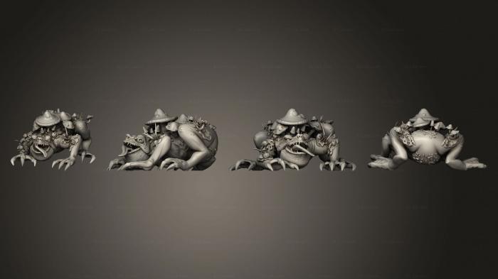 Figurines heroes, monsters and demons (Swamp Giant Toad A, STKM_7802) 3D models for cnc