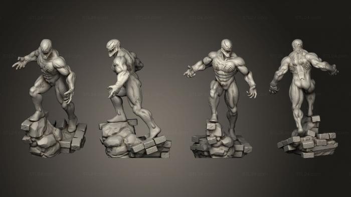 Figurines heroes, monsters and demons (Symbiotic Thrasher Venom, STKM_7820) 3D models for cnc