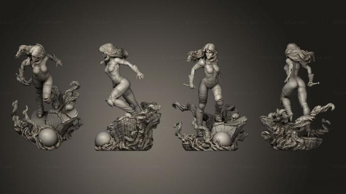 Figurines heroes, monsters and demons (Taarna Heavy Metal, STKM_7824) 3D models for cnc